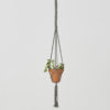 Bluefields Macrame Plant Holder Gray Made in Nicaragua