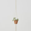 Bluefields Macrame Plant Holder Natural White Made in Nicaragua