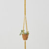 Bluefields Macrame Plant Holder Yellow Made in Nicaragua