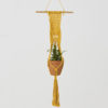 Mombacho Macrame Plant Holder Yellow Made in Nicaragua